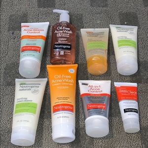 neutrogena faces washes ,scrubs, and leave on mask
